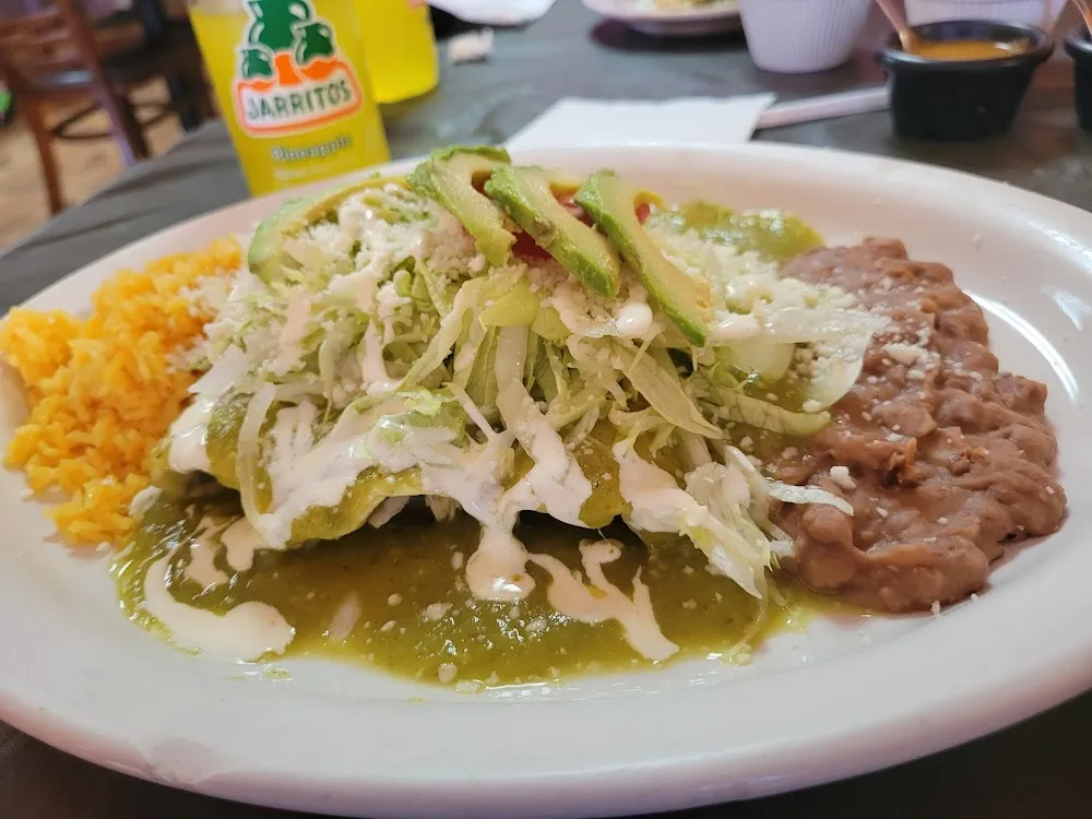 Verde Chicken Enchiladas